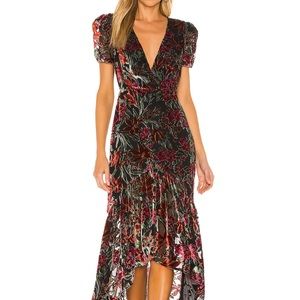 x REVOLVE Talita Dress in Noir Floral Multi